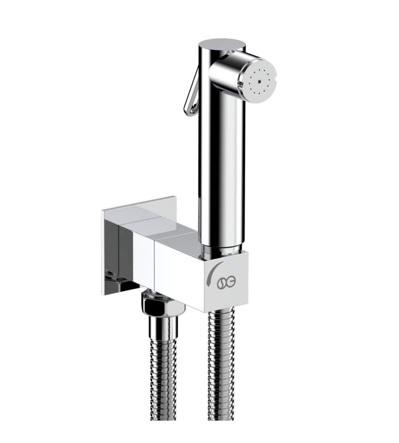 Hygienic / hydro brush 2 jets shower set  with water connection and integrated tap INGENIUS SG531