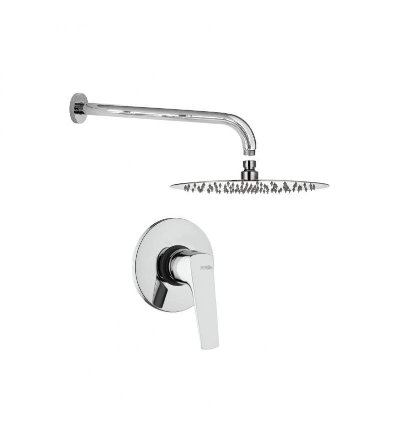 Shower kit with internal mixer, shower head and arm Piralla Iceberg KITICE1CR