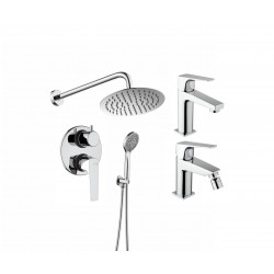 Tap set with sink mixer,...