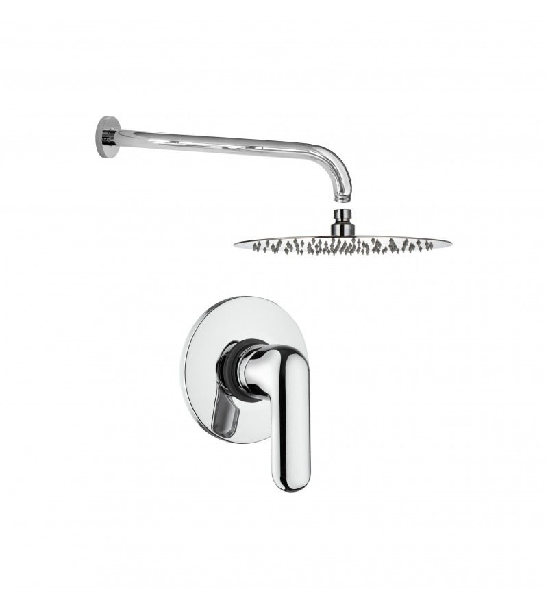 Shower mixer with shower head and arm Piralla Last KITLAST1CR