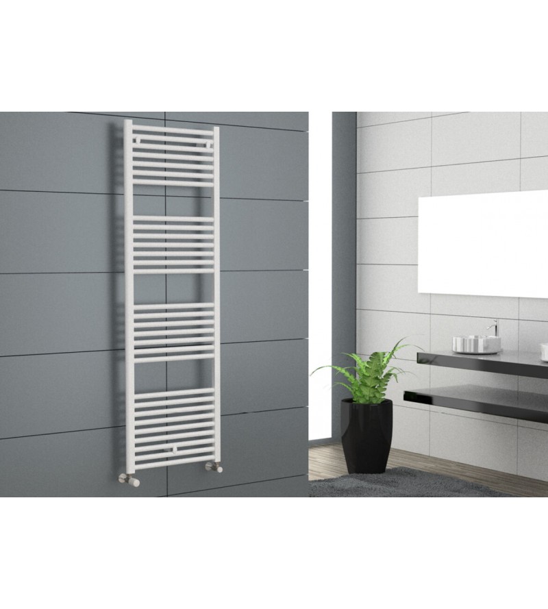 White hydraulic towel warmer radiator 700 x 550 Cordivari Lisa 22 3551646101003
