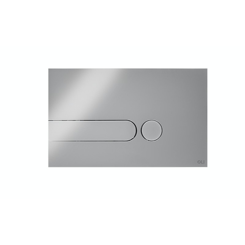 Plaque de commande chrome moderne pour cassettes Oli Iplate OL0670004