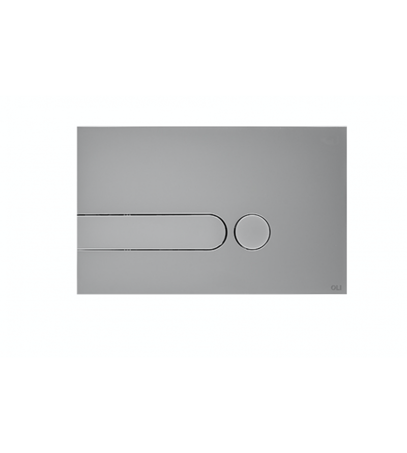 Modern chrome/satin control plate for cassettes Oli Iplate OL0670006