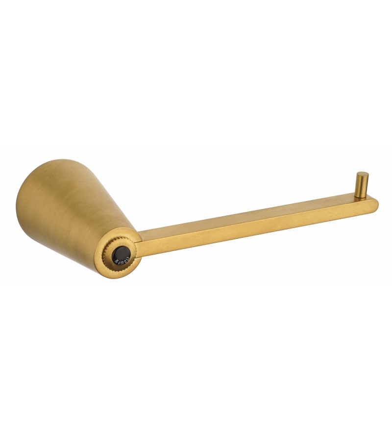 Brushed brass colored toilet paper roll holder Mamoli Gio Ponti 00000601000G