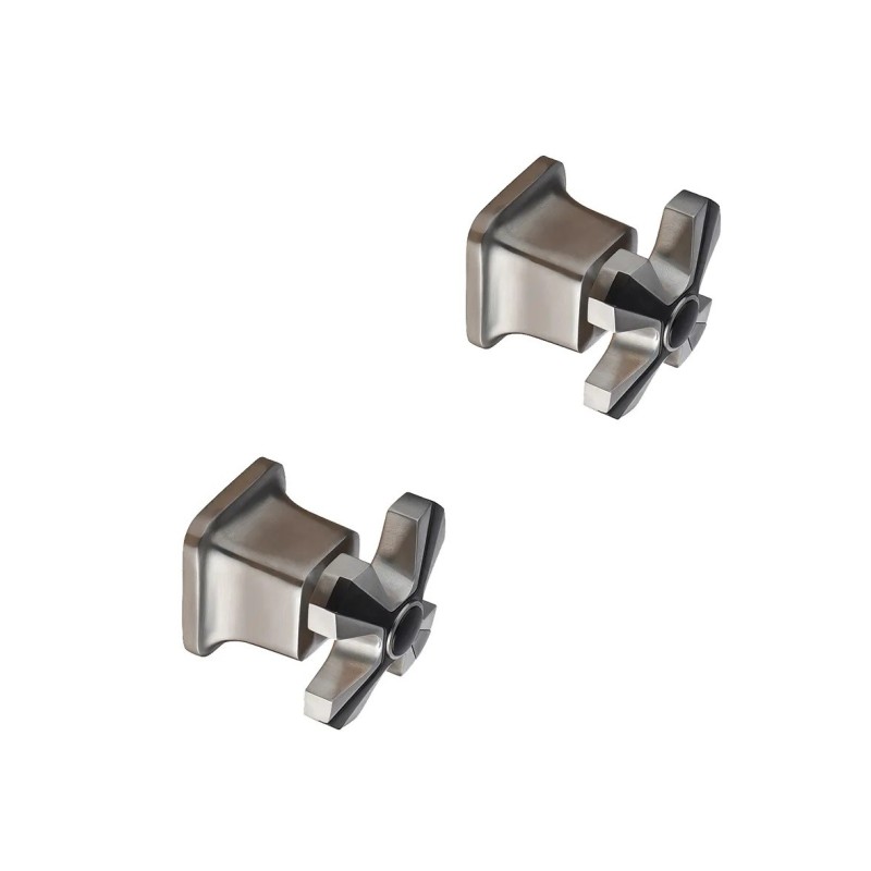 Pair of built-in taps in brushed steel color with 1/2"G connections Mamoli 1938 24320000062F