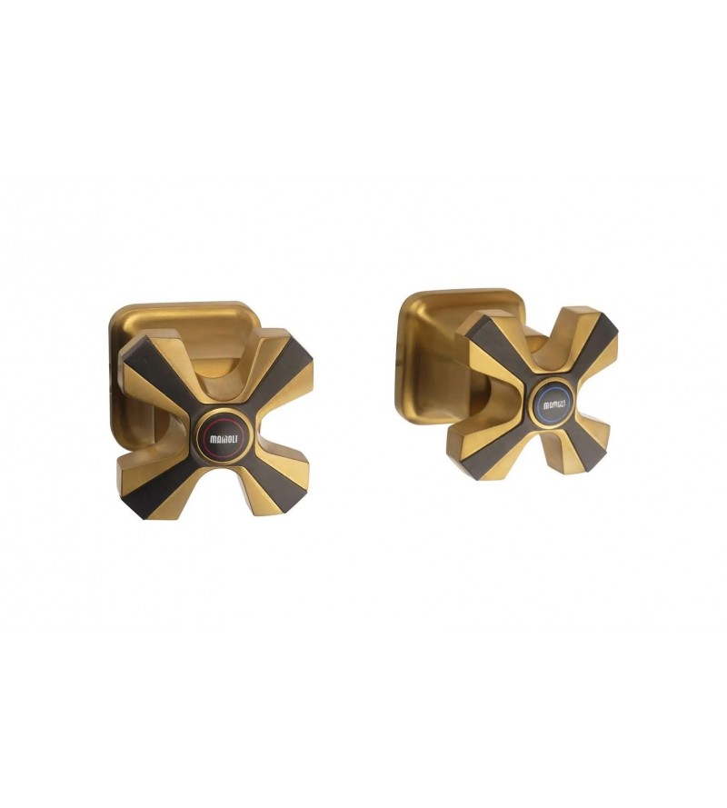 Pair of built-in taps in brushed brass color with 1/2"G connections Mamoli 1938 24320000062G
