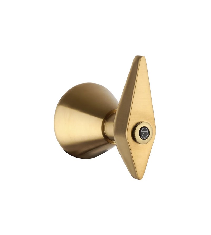 Built-in 2-way diverter with built-in body included in brushed brass finish Mamoli Gio Ponti 25130000002G
