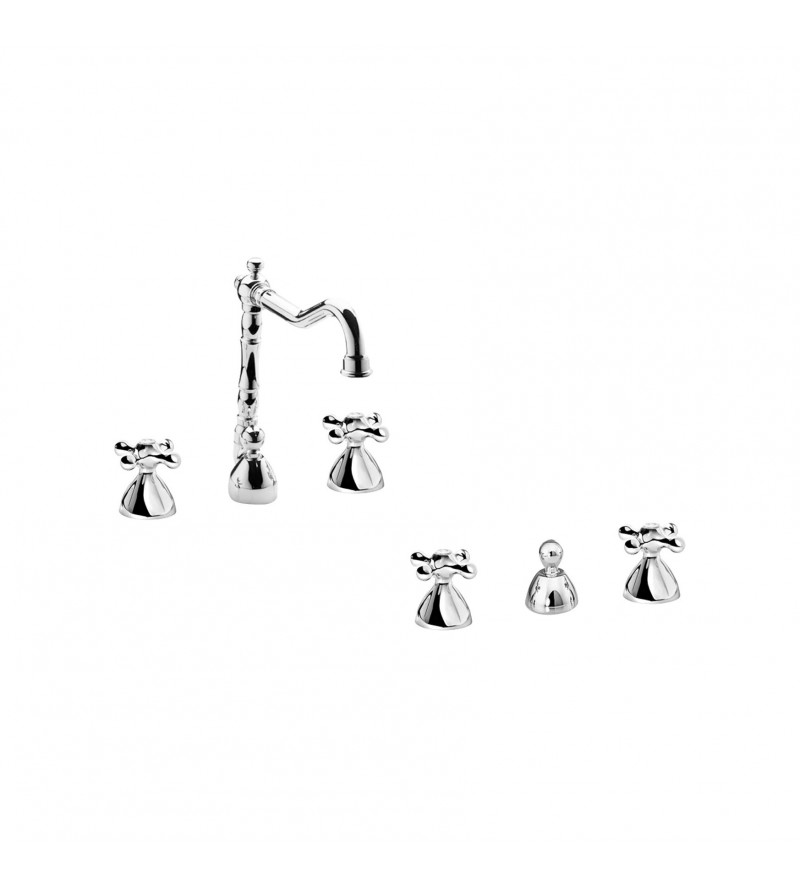 Set of three-hole taps for sink and bidet Mamoli Epoca KITEPOCA2