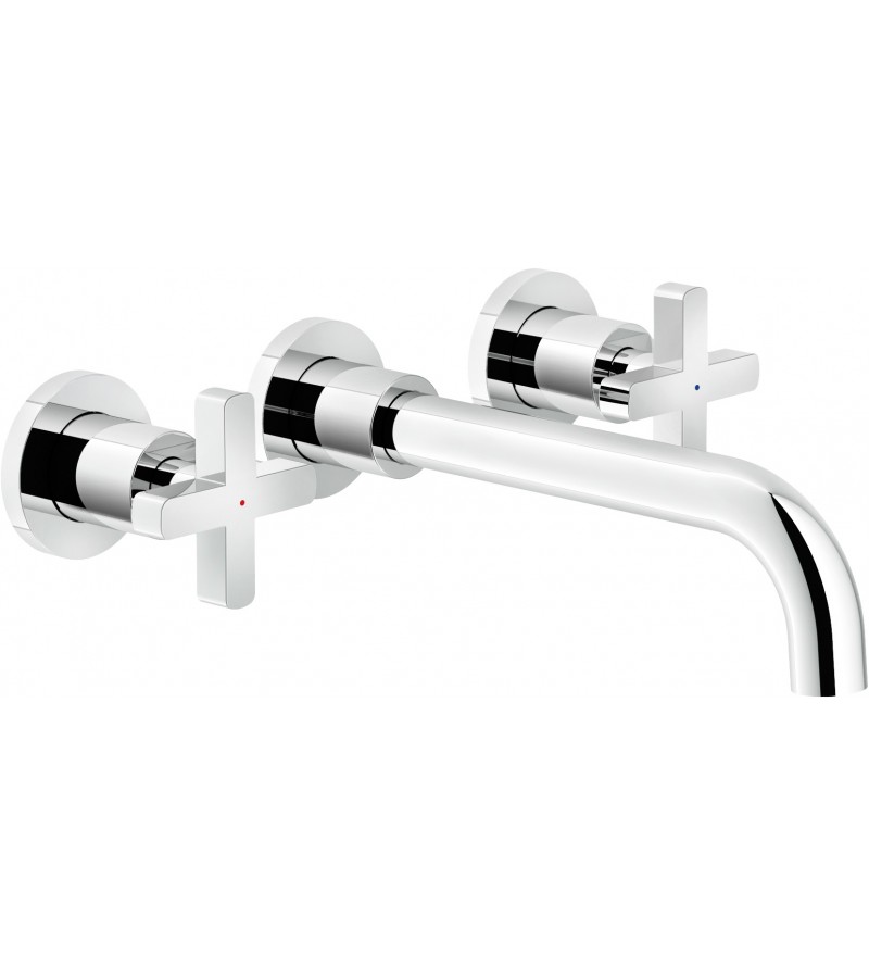 Wall-mounted sink tap, double lever model Nobili Lira LR116298/1ECR