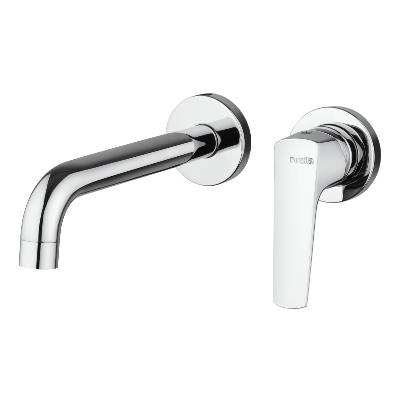 Wall-mounted basin mixer without plate in chromed brass Piralla Iceberg 0IC00497A22