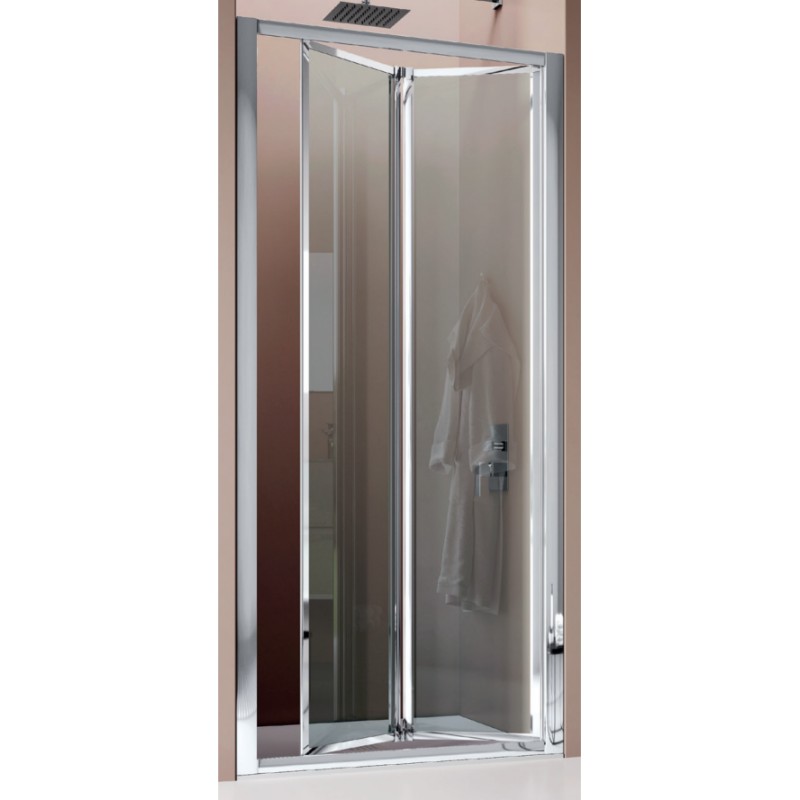 Puerta de ducha 2 puertas abatibles 90 cm instalación en hornacina Samo America B6833ULUTR