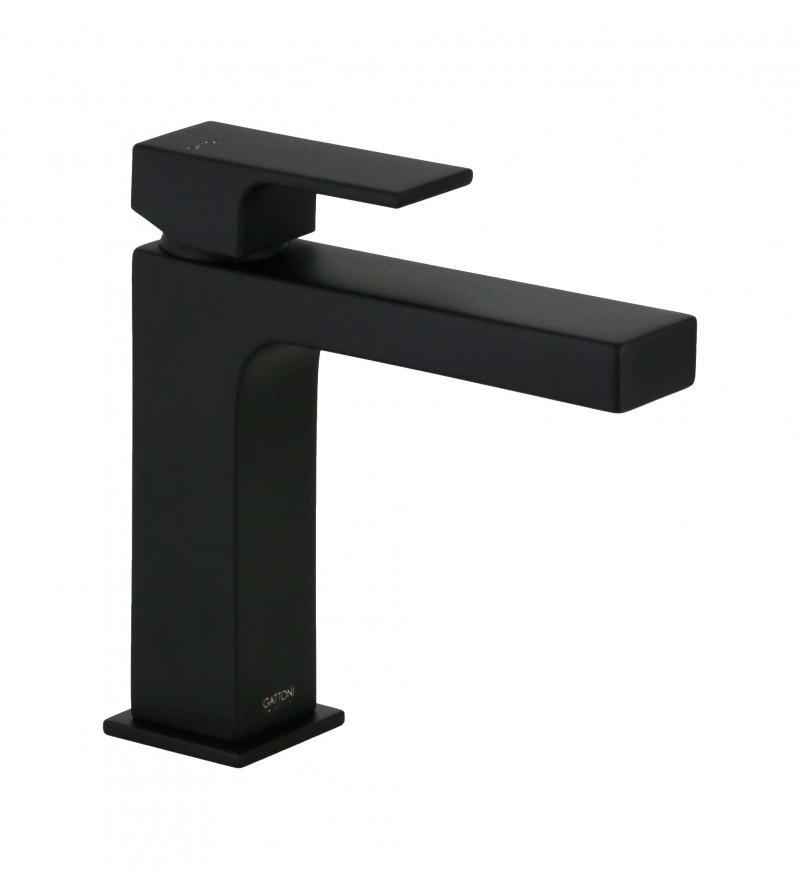 Miscelatore lavabo modello quadro nero opaco Gattoni SQUARE 2582/25NO