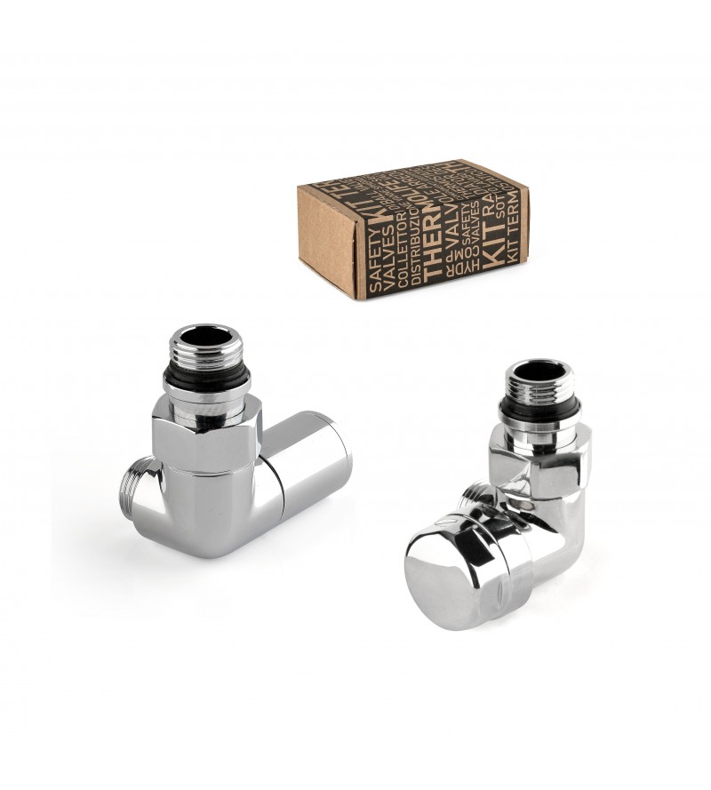 Decorative valve kit chrome color with thermostatic valve on the right APM 135TA 015