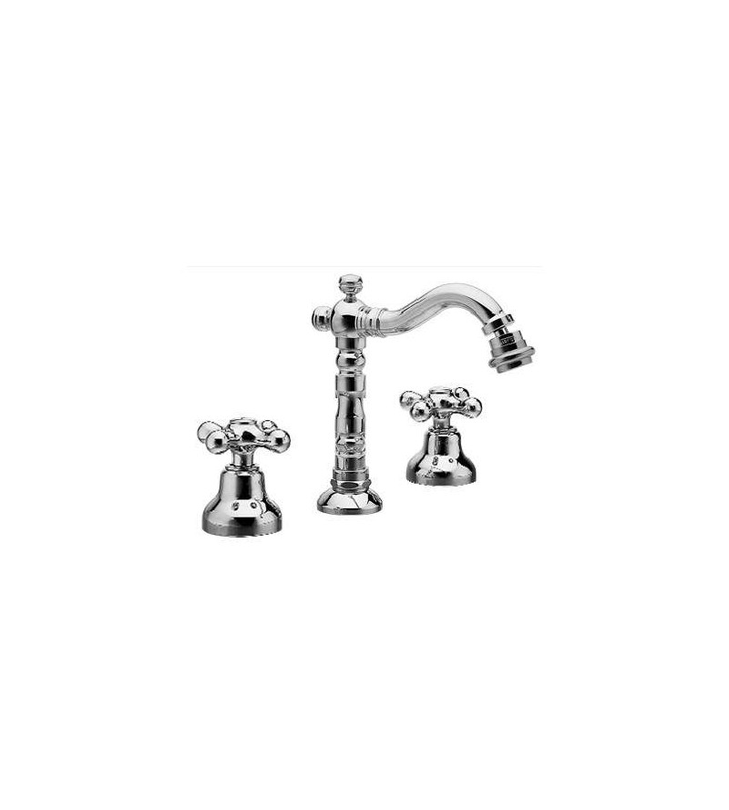 Double lever bidet tap for 3-hole installation, gold colour RESP Old America ART.19.174