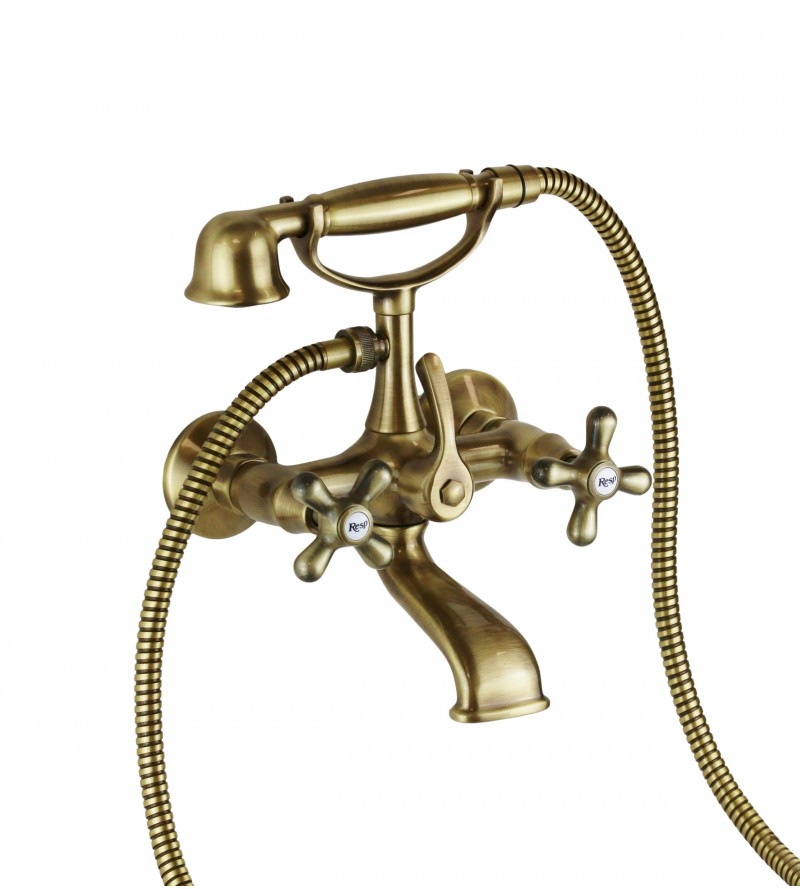 Wall-mounted bathtub tap in bronze colour Resp Old America ART.179.011
