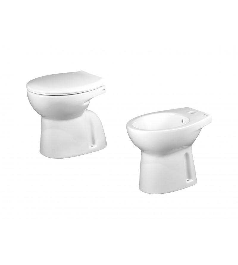 Toiletten- und Bidet-Sanitär-Sets, Bodeneinbau Bodenablauf Easy Magic KITEASYM5