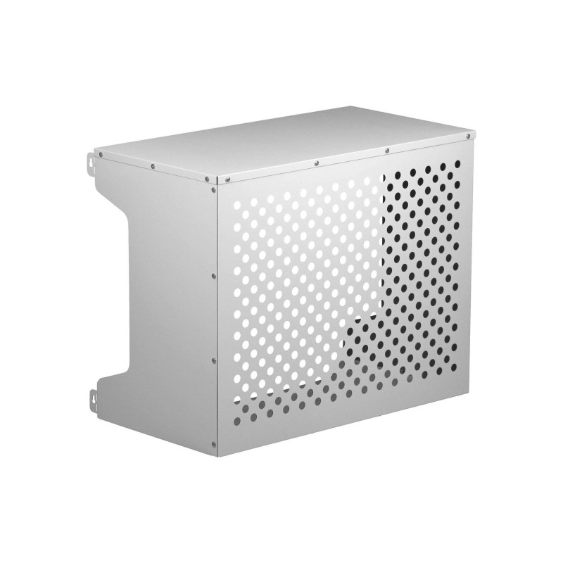 Cache climatiseur pour poste extérieur en acier blanc RAL 9016, dimensions 86 x 68 x 44 cm FORI1