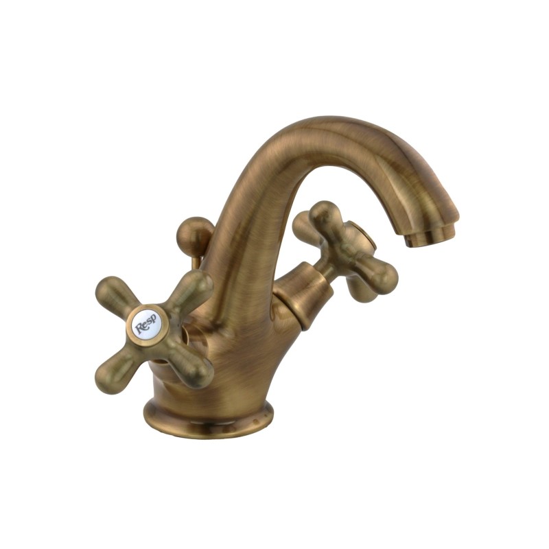 Double lever sink tap in bronze colour Resp Old America ART.179.145/A
