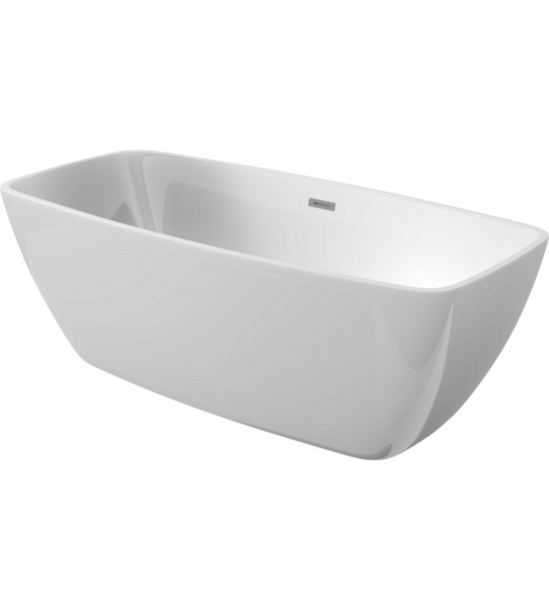 Freestanding acrylic bathtub, 150 cm rectangular model EKOMAT Anemon KDM_015W