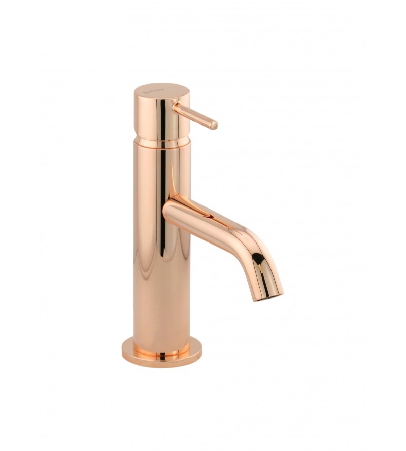 Rose gold washbasin mixer without waste Gattoni Easy 2382/23RS