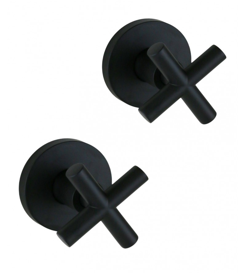 Pair of built-in taps in matt black Gattoni Taolos 1505515NO