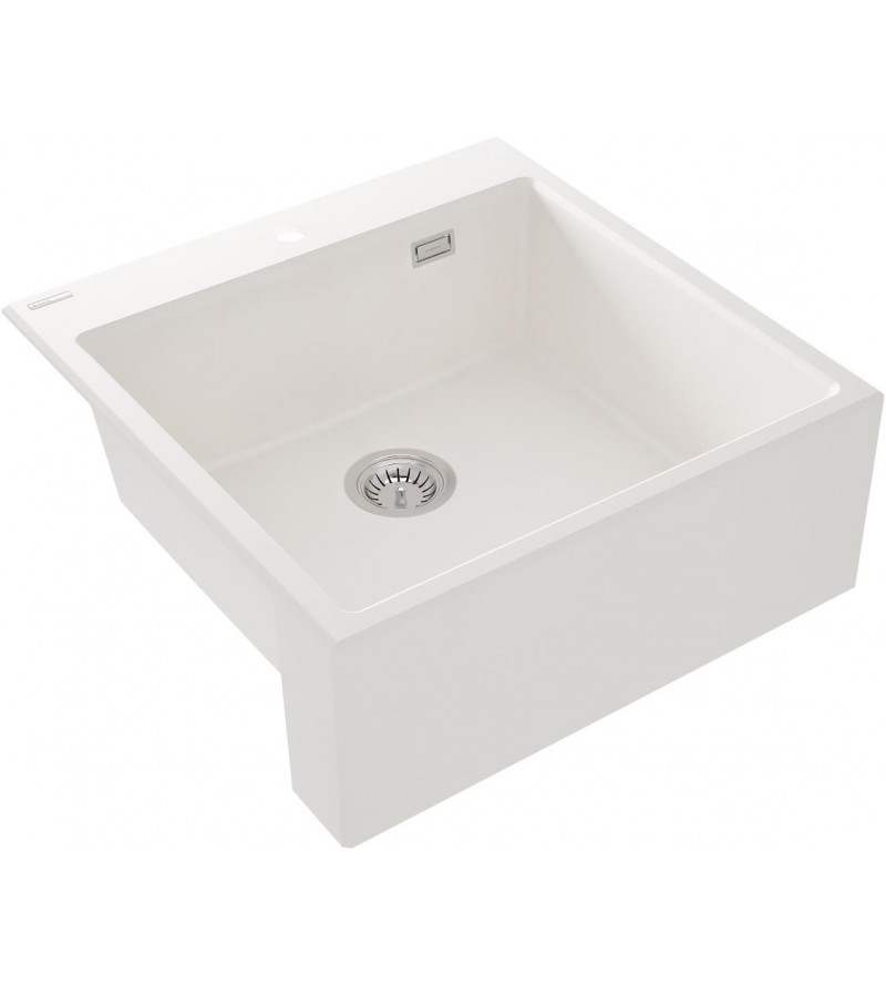 Kitchen sink for external countertop installation TOP, white colour Deante ERIDAN ZQE_A10K