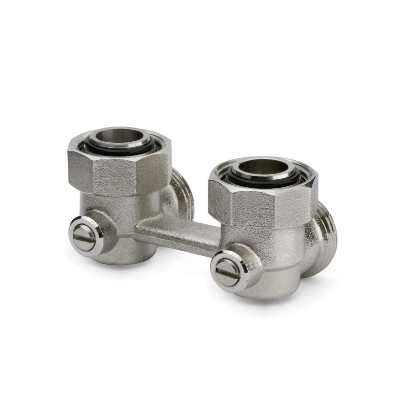 Two-pipe H-valve, angle model, 3/4"F connections APM 346CP 020